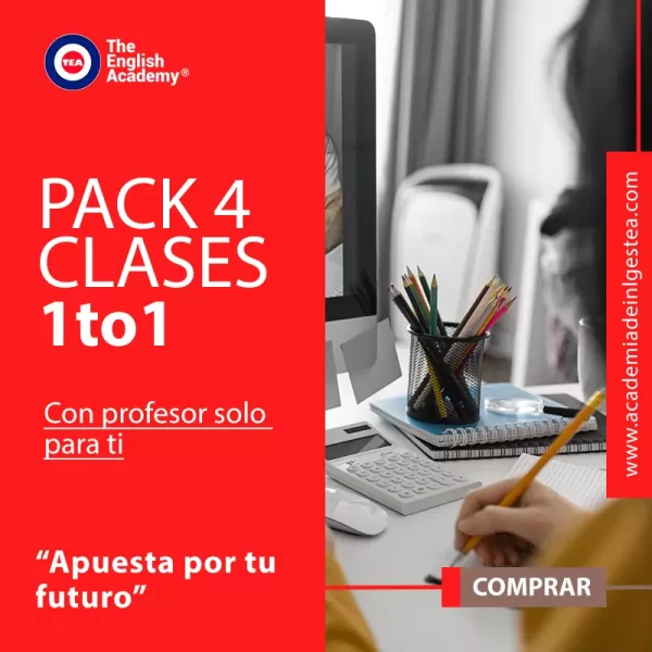 Pack 4 clases 1 to 1